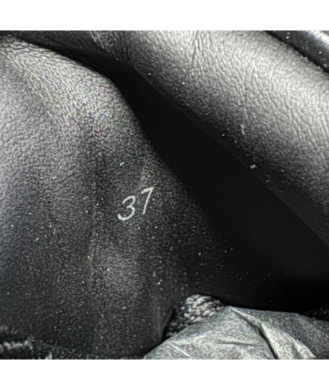 RAF SIMONS Черные кожаные кроссовки, фото 6