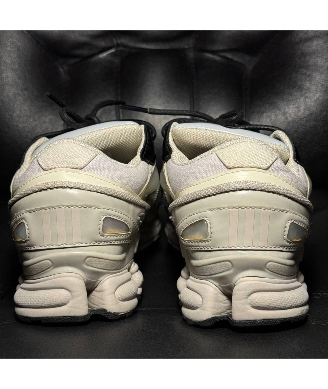 ADIDAS X RAF SIMONS Белые текстильные низкие кроссовки / кеды, фото 2