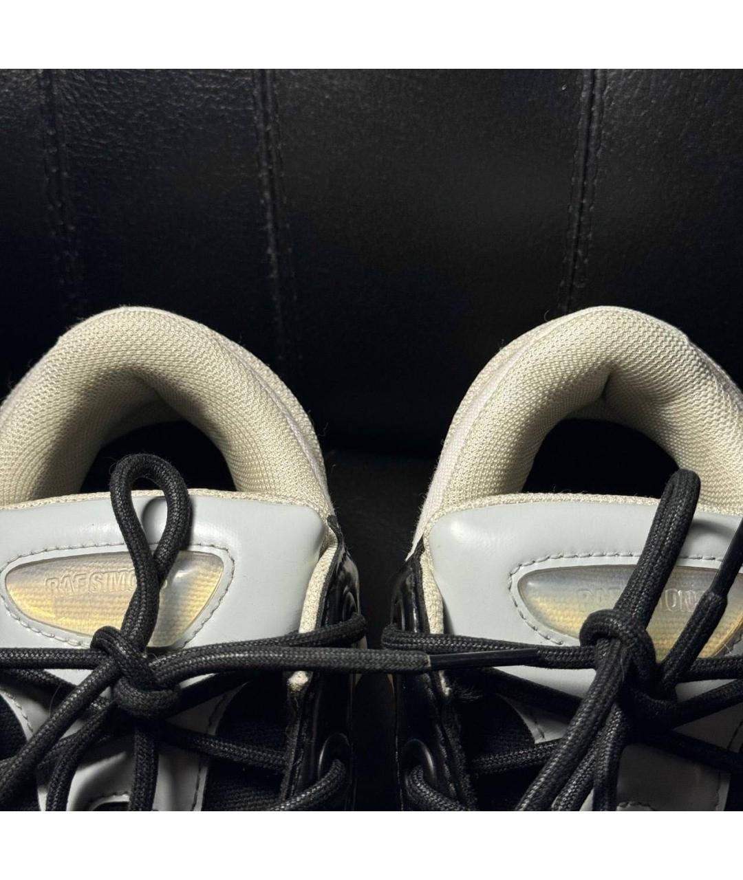 ADIDAS X RAF SIMONS Белые текстильные низкие кроссовки / кеды, фото 8