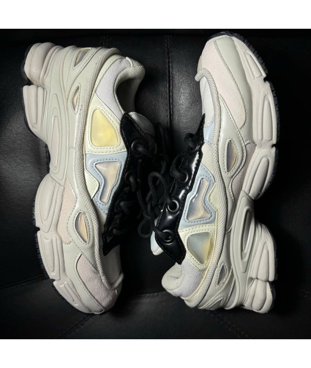 ADIDAS X RAF SIMONS Белые текстильные низкие кроссовки / кеды, фото 4