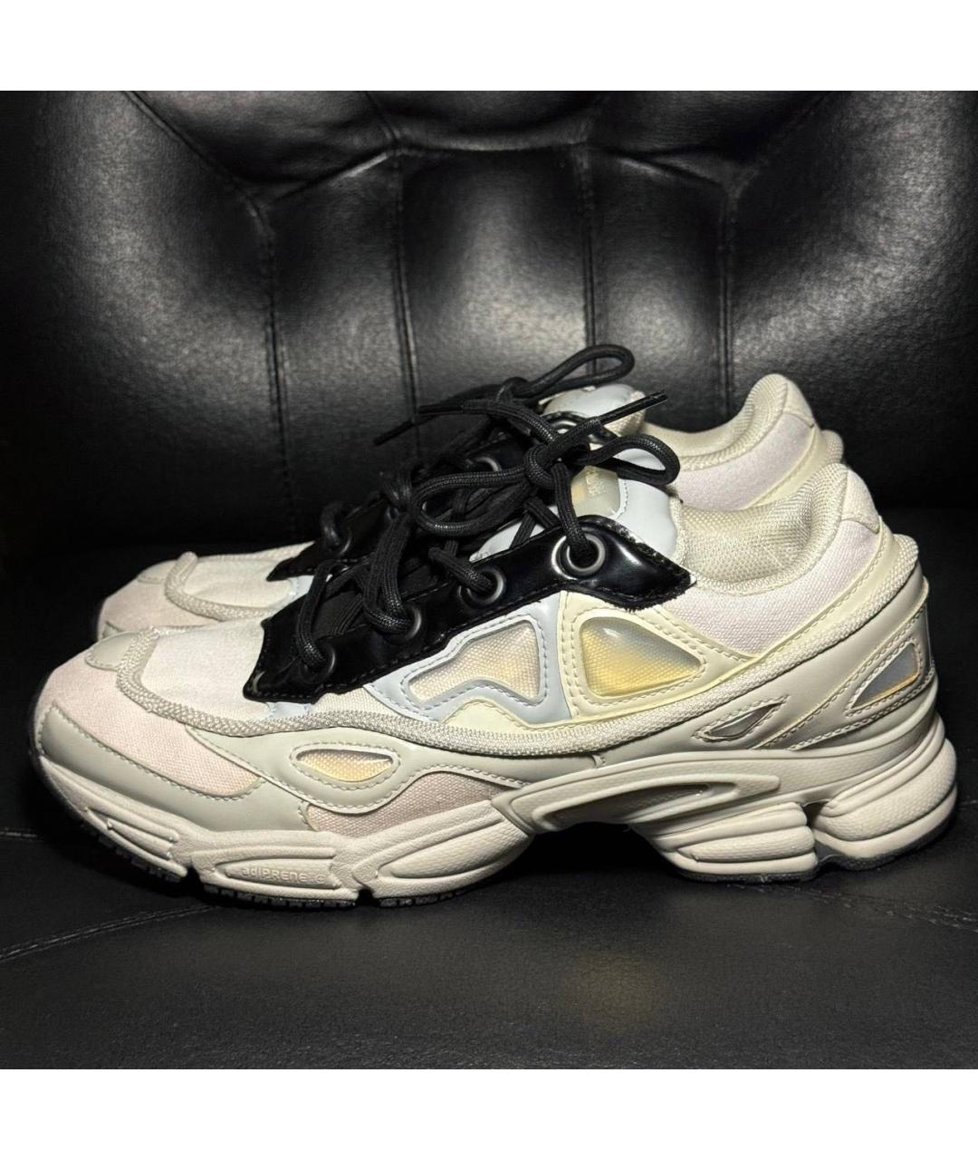 ADIDAS X RAF SIMONS Белые текстильные низкие кроссовки / кеды, фото 3