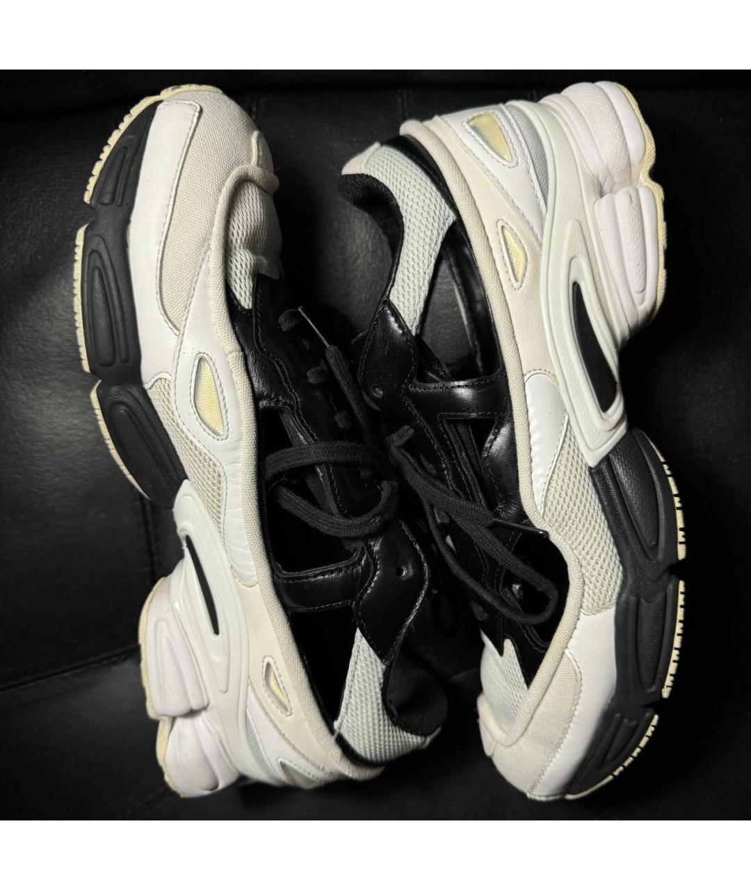 ADIDAS X RAF SIMONS Черные текстильные низкие кроссовки / кеды, фото 5