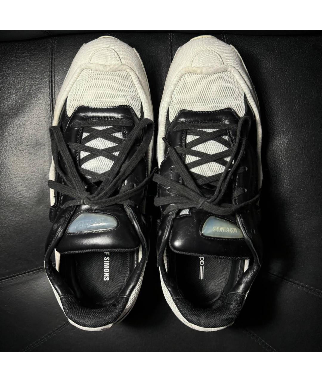 ADIDAS X RAF SIMONS Черные текстильные низкие кроссовки / кеды, фото 7