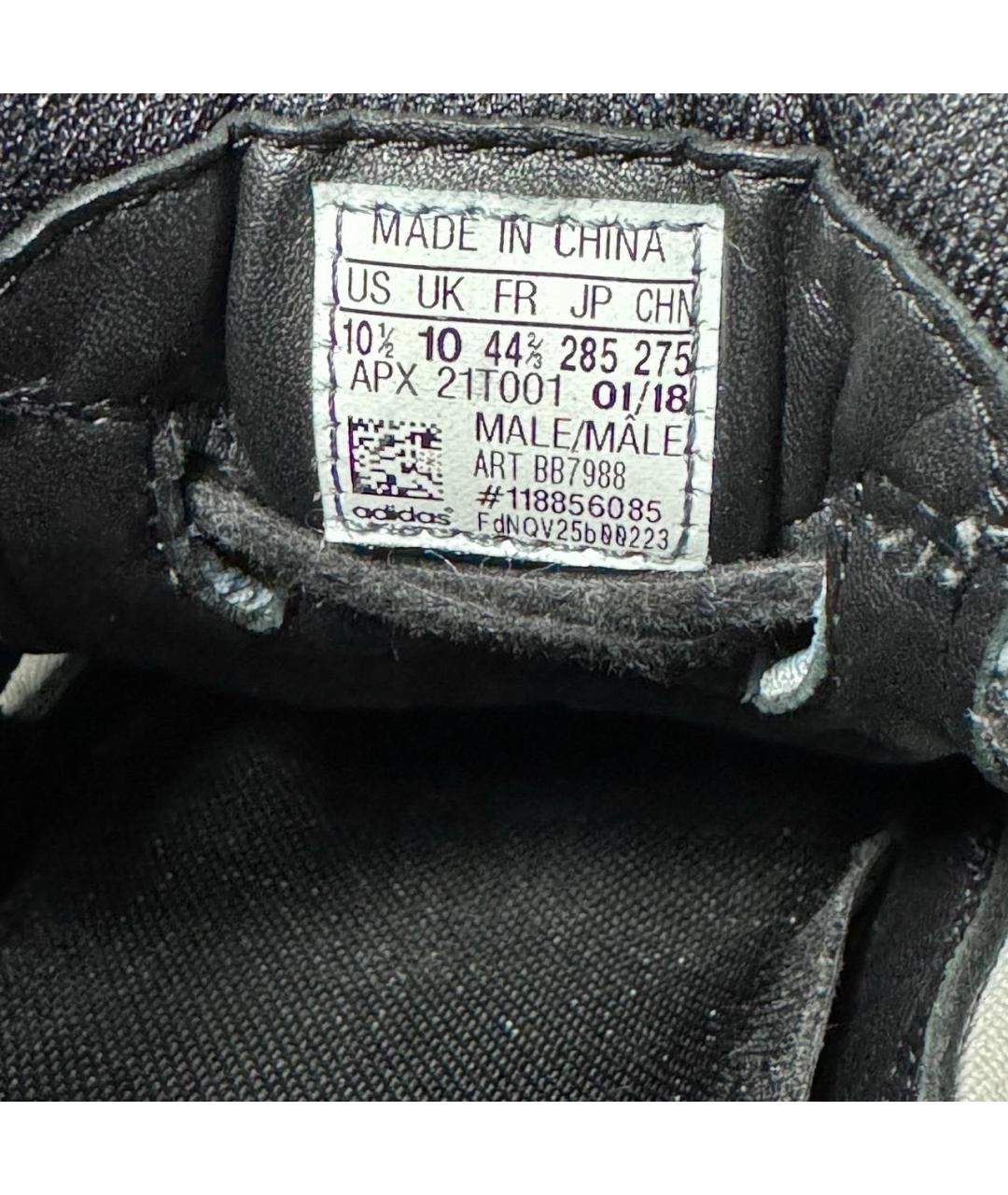 ADIDAS X RAF SIMONS Черные текстильные низкие кроссовки / кеды, фото 6