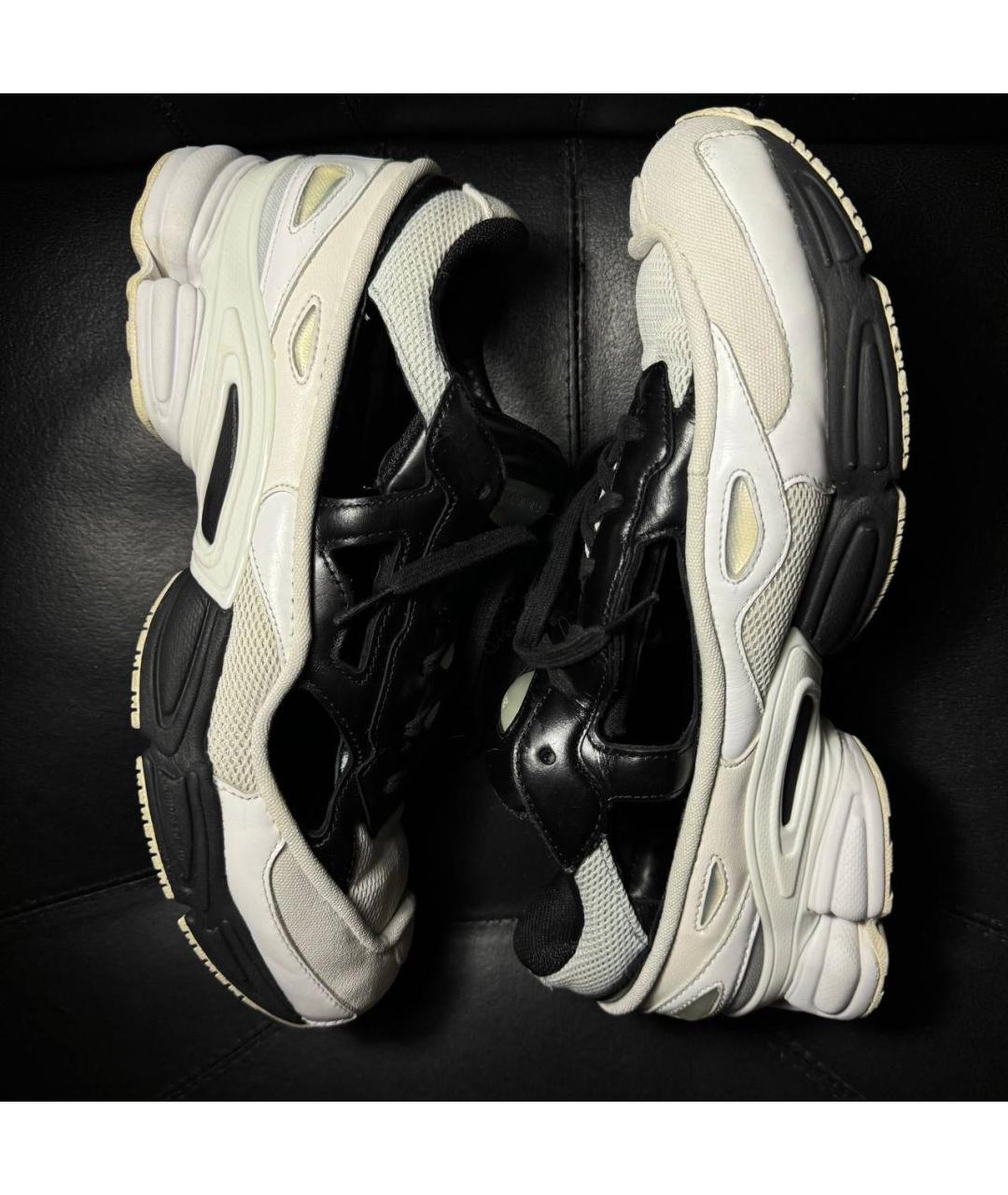 ADIDAS X RAF SIMONS Черные текстильные низкие кроссовки / кеды, фото 4