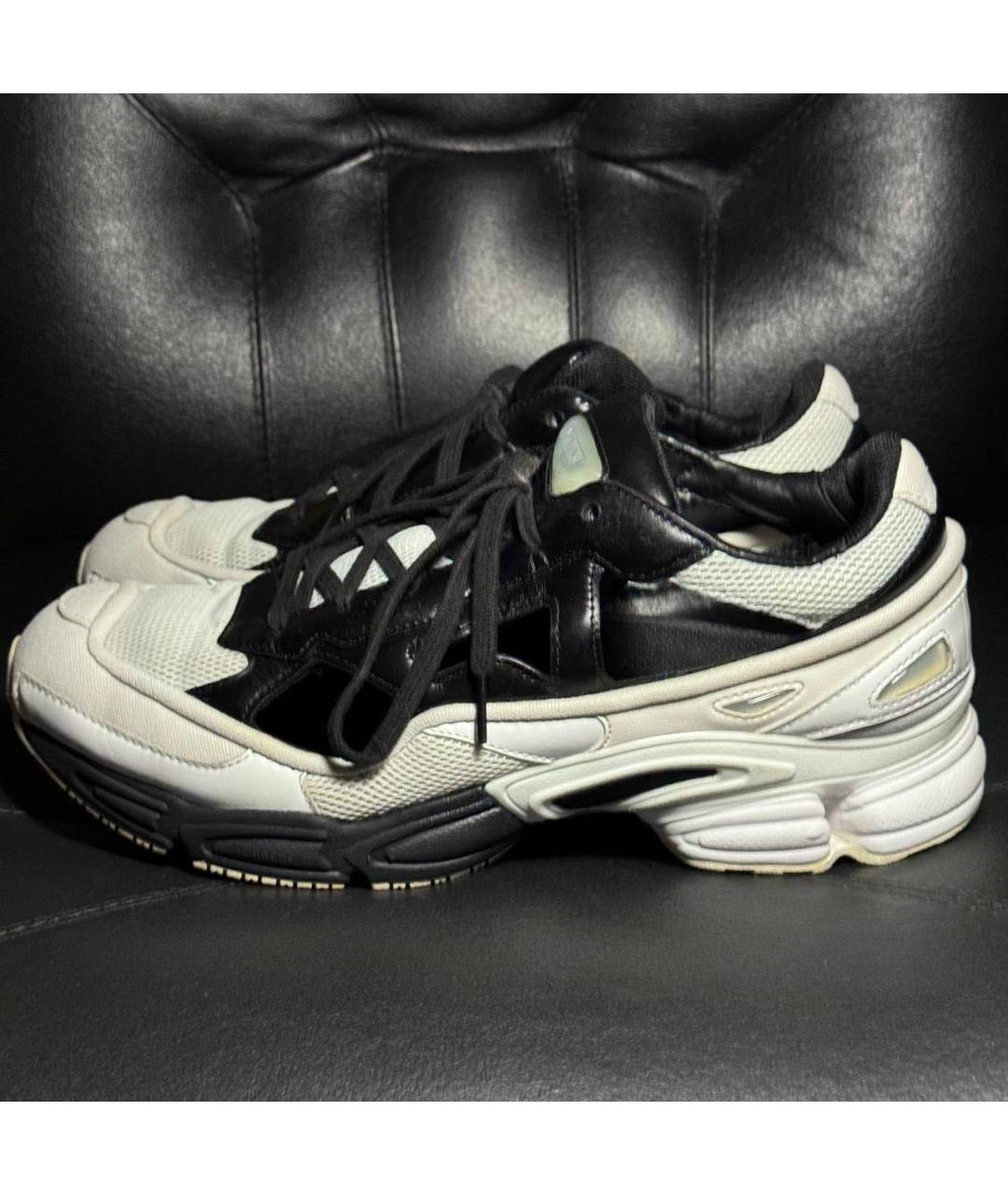 ADIDAS X RAF SIMONS Черные текстильные низкие кроссовки / кеды, фото 3