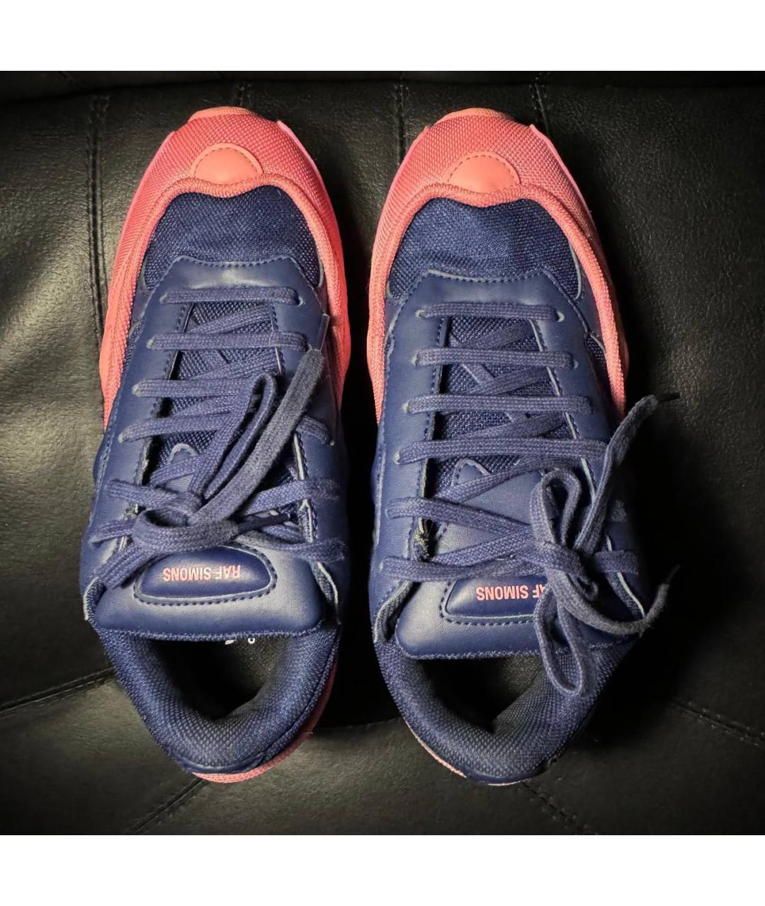 ADIDAS X RAF SIMONS Коралловые текстильные кроссовки, фото 5