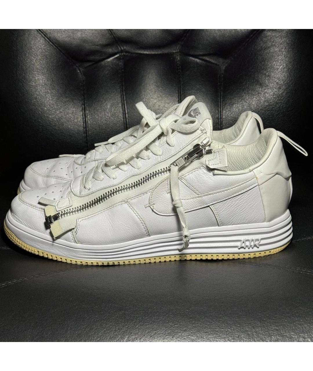 ACRONYM® Белые кожаные низкие кроссовки / кеды, фото 3