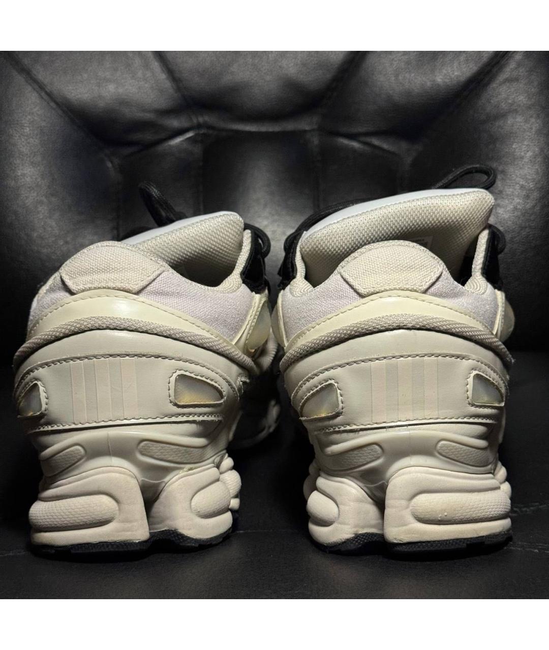 ADIDAS X RAF SIMONS Белые текстильные низкие кроссовки / кеды, фото 2