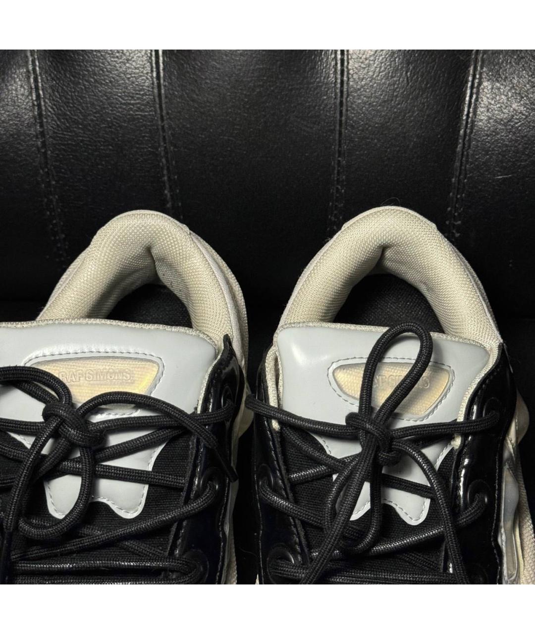 ADIDAS X RAF SIMONS Белые текстильные низкие кроссовки / кеды, фото 8