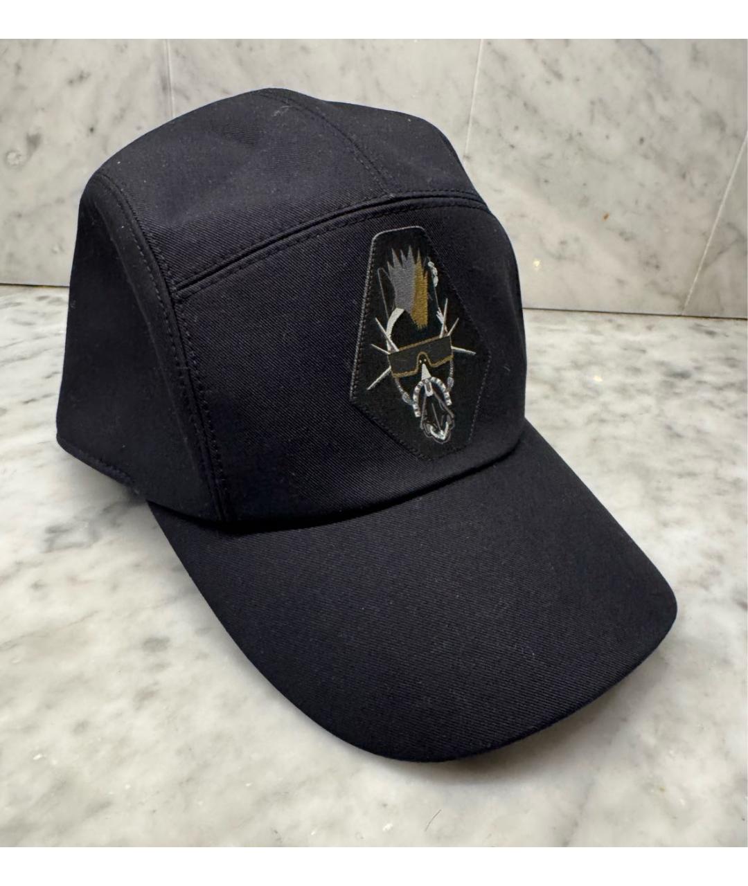 HERMES Черная хлопковая кепка/бейсболка, фото 3