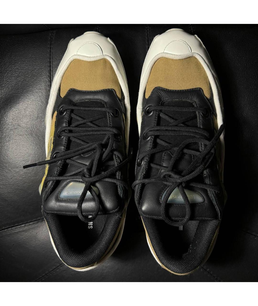 ADIDAS X RAF SIMONS Белые кожаные низкие кроссовки / кеды, фото 7