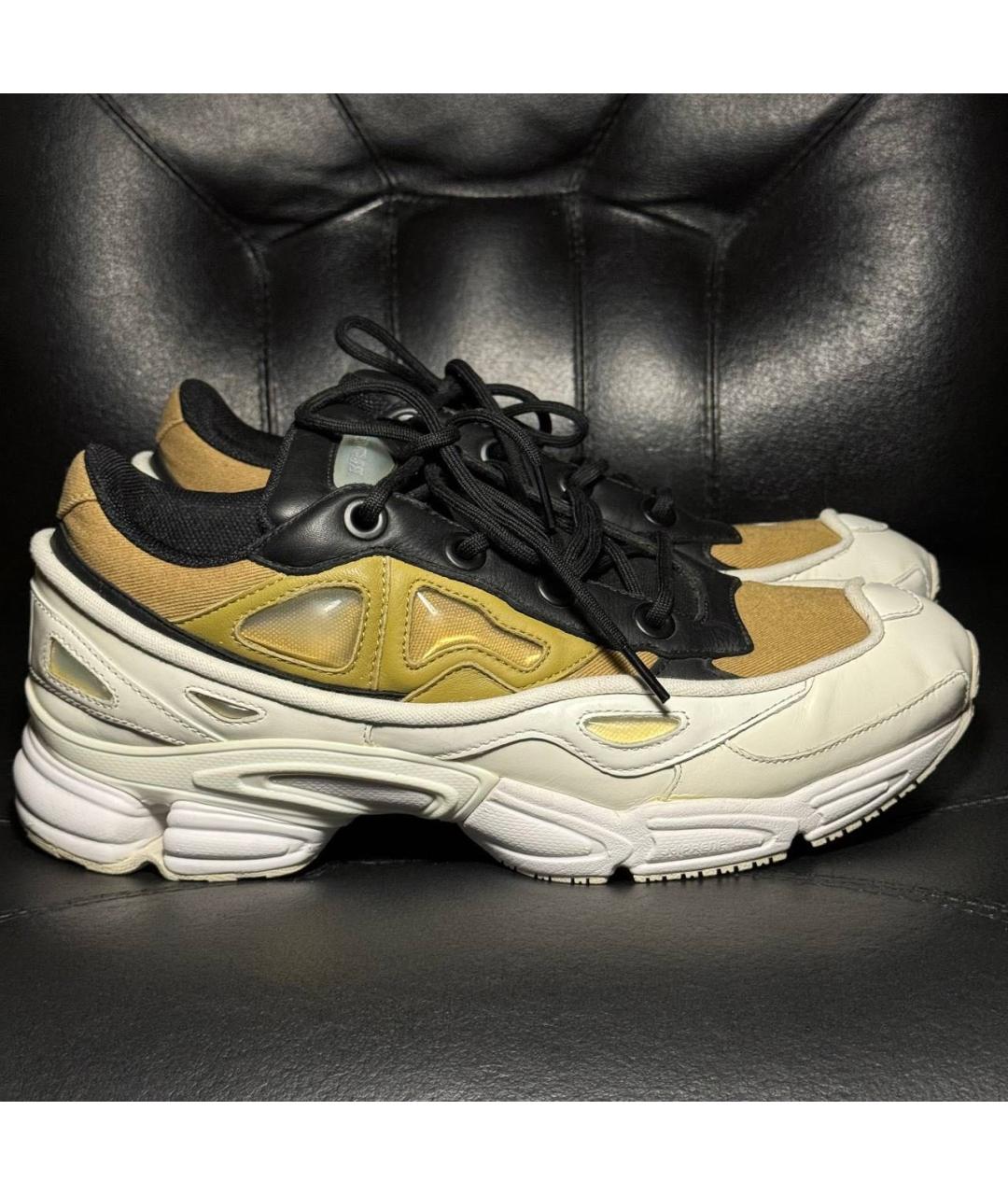 ADIDAS X RAF SIMONS Белые кожаные низкие кроссовки / кеды, фото 9