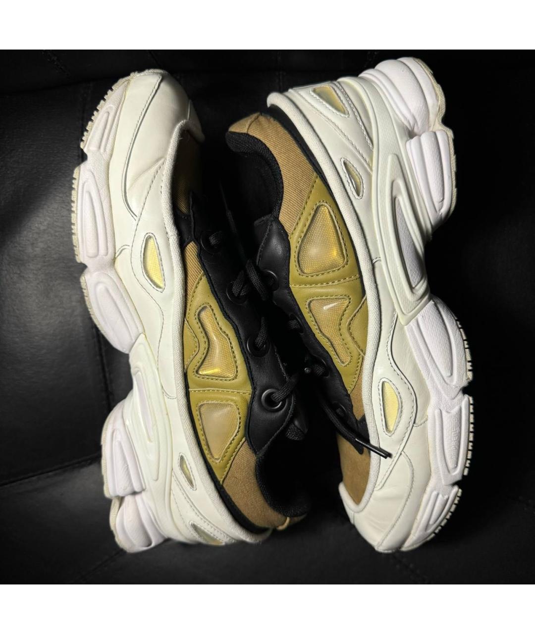 ADIDAS X RAF SIMONS Белые кожаные низкие кроссовки / кеды, фото 5