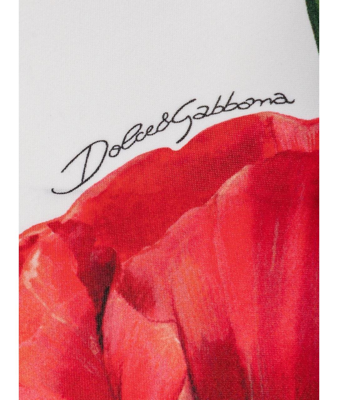 DOLCE&GABBANA Белый вискозный костюм с брюками, фото 2