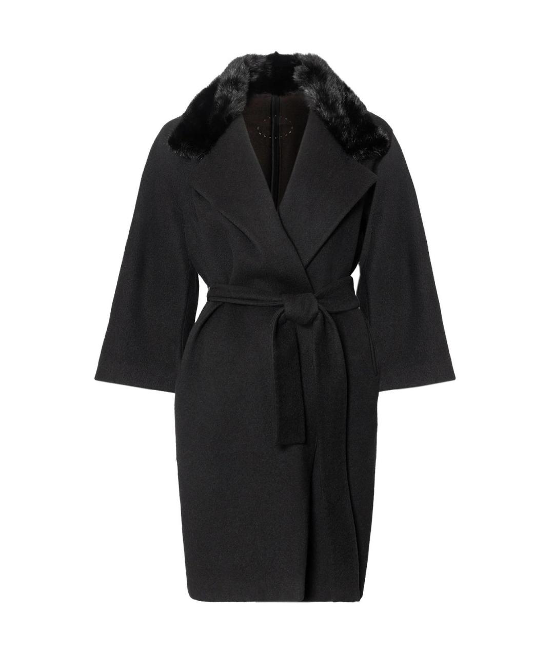 FENDI Черное кашемировое пальто, фото 4
