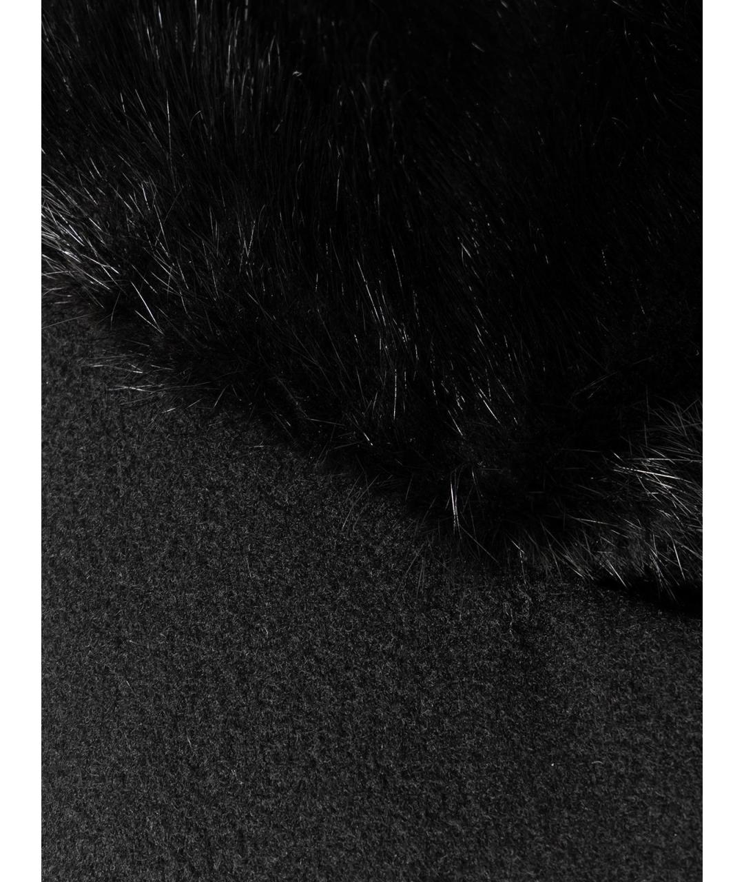FENDI Черное кашемировое пальто, фото 3