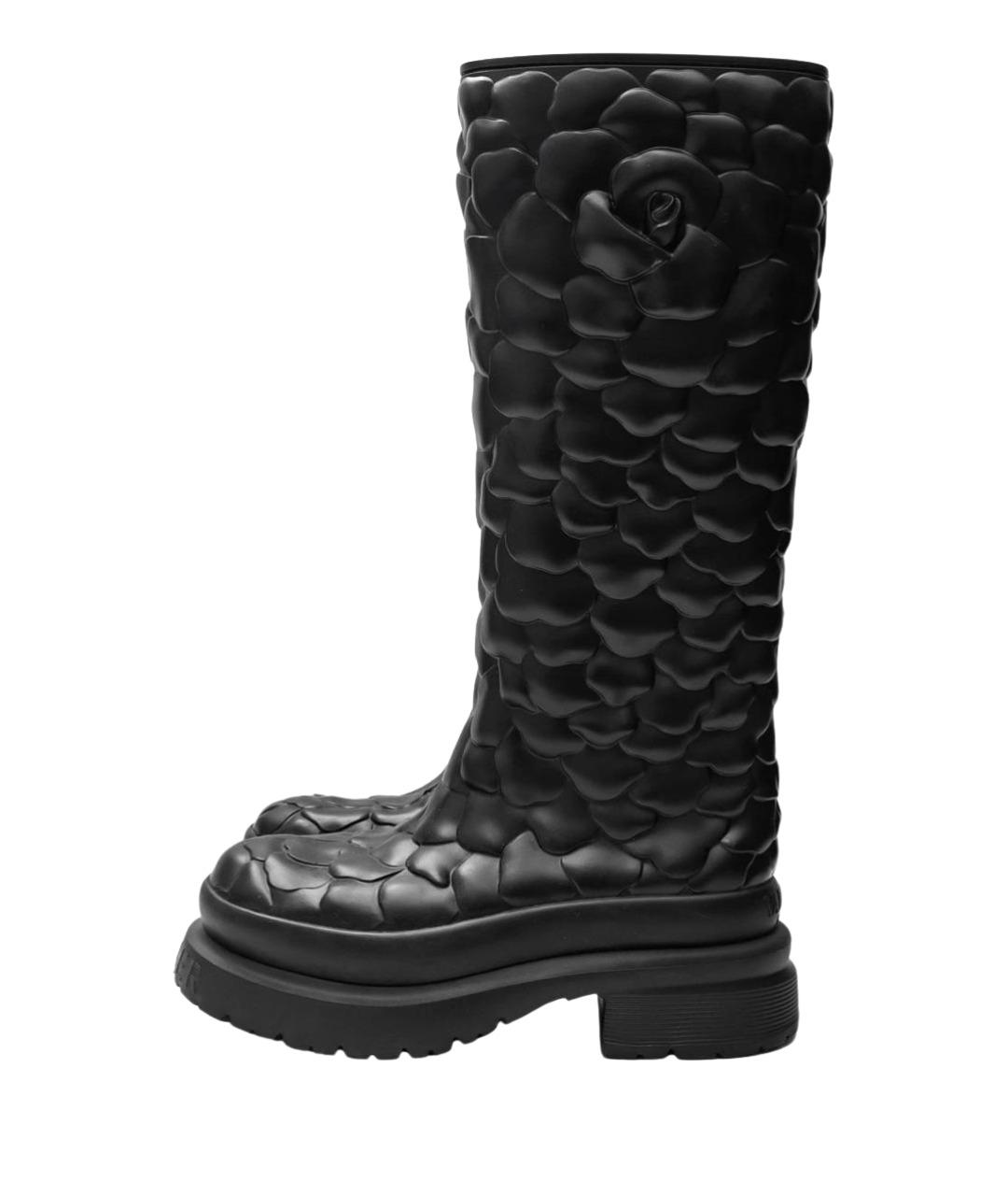 VALENTINO Черные резиновые сапоги, фото 6