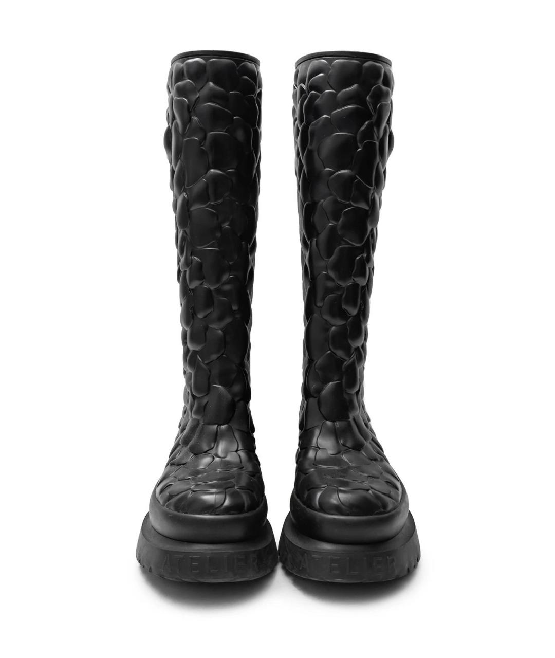 VALENTINO Черные резиновые сапоги, фото 4