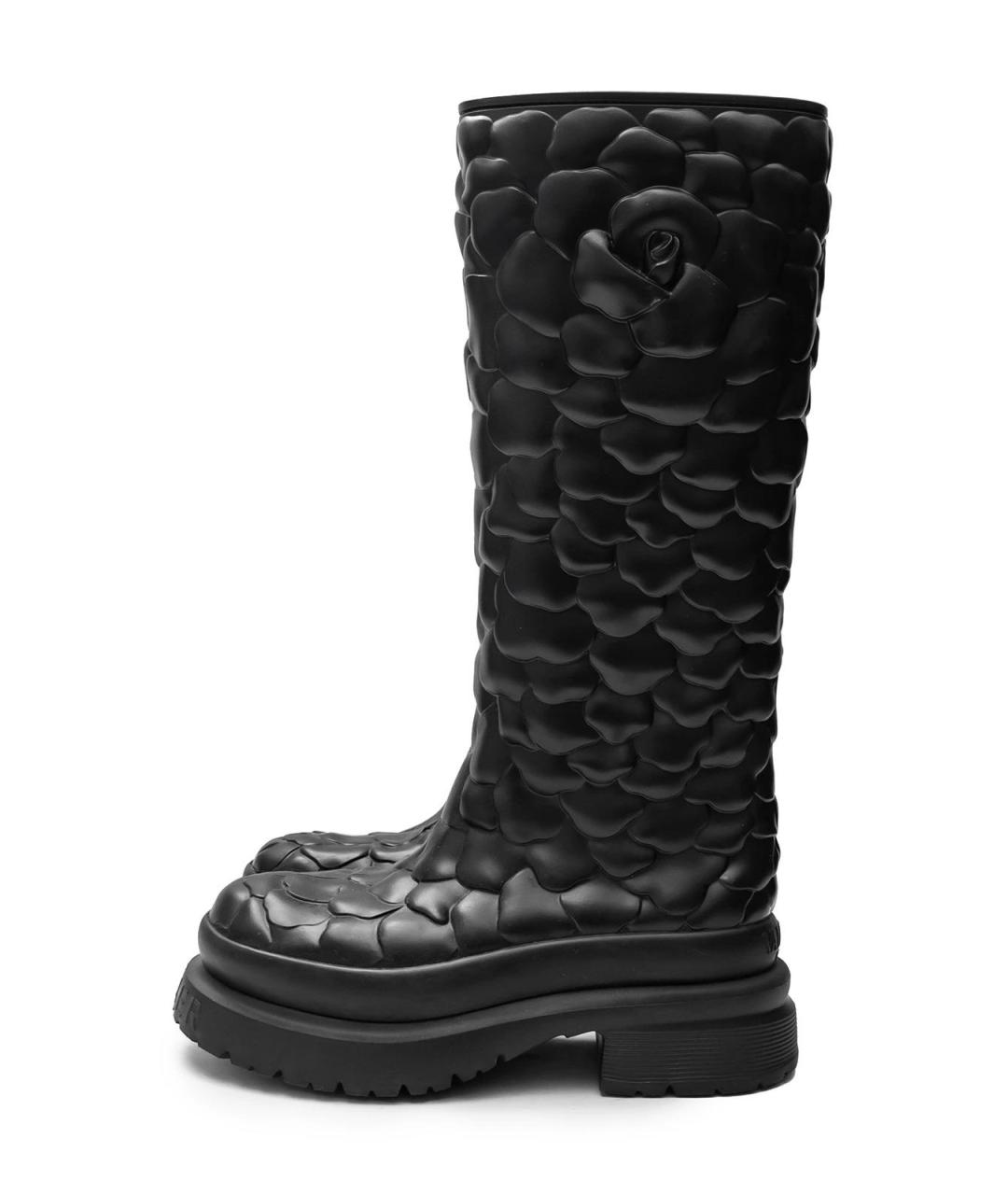 VALENTINO Черные резиновые сапоги, фото 5