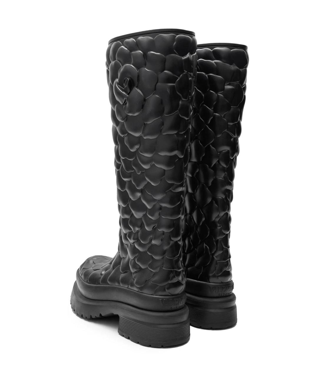 VALENTINO Черные резиновые сапоги, фото 3