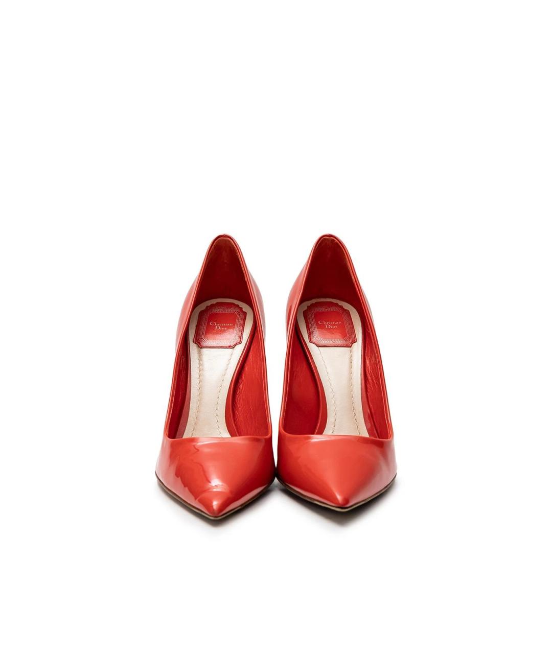 CHRISTIAN DIOR Красные кожаные туфли, фото 4