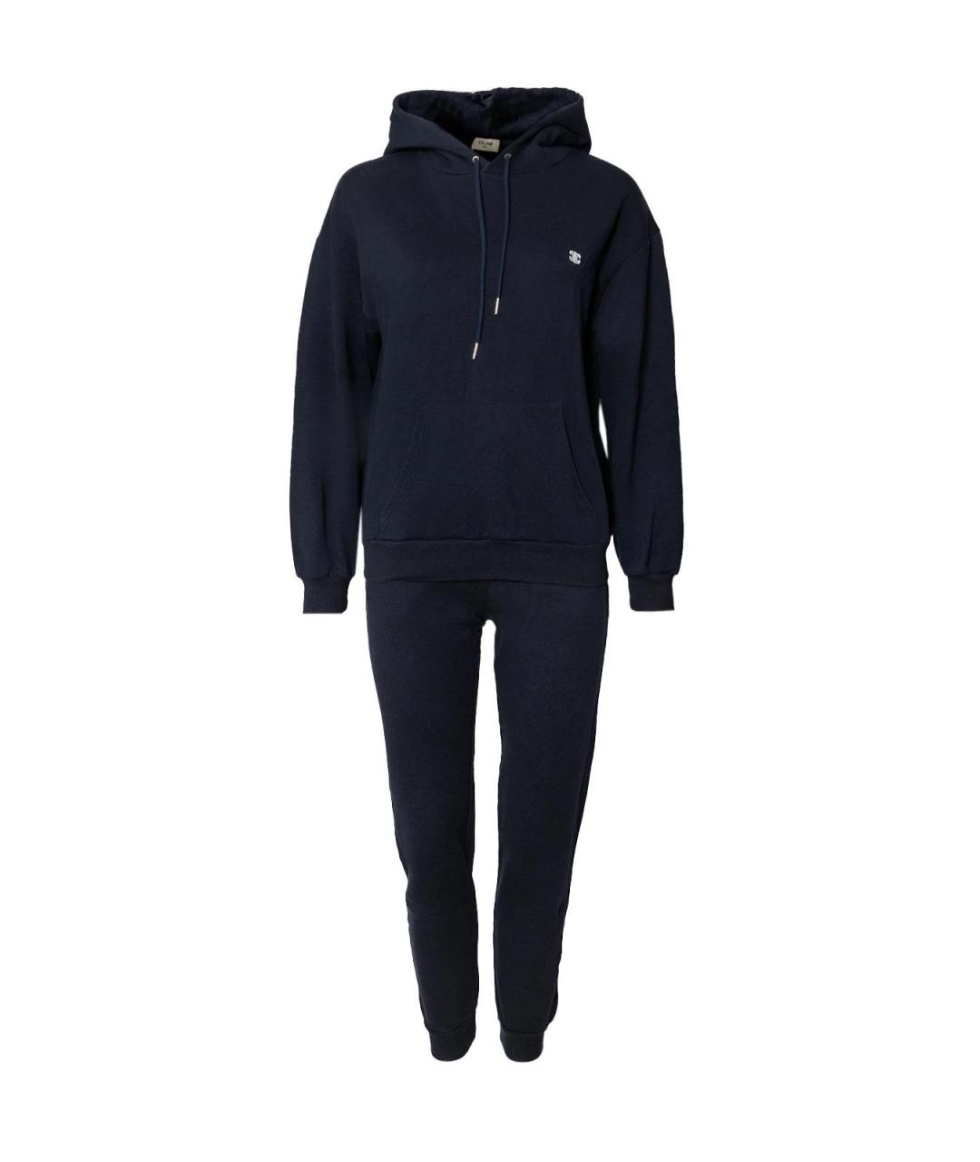 CELINE Синий хлопковый костюм с брюками, фото 4