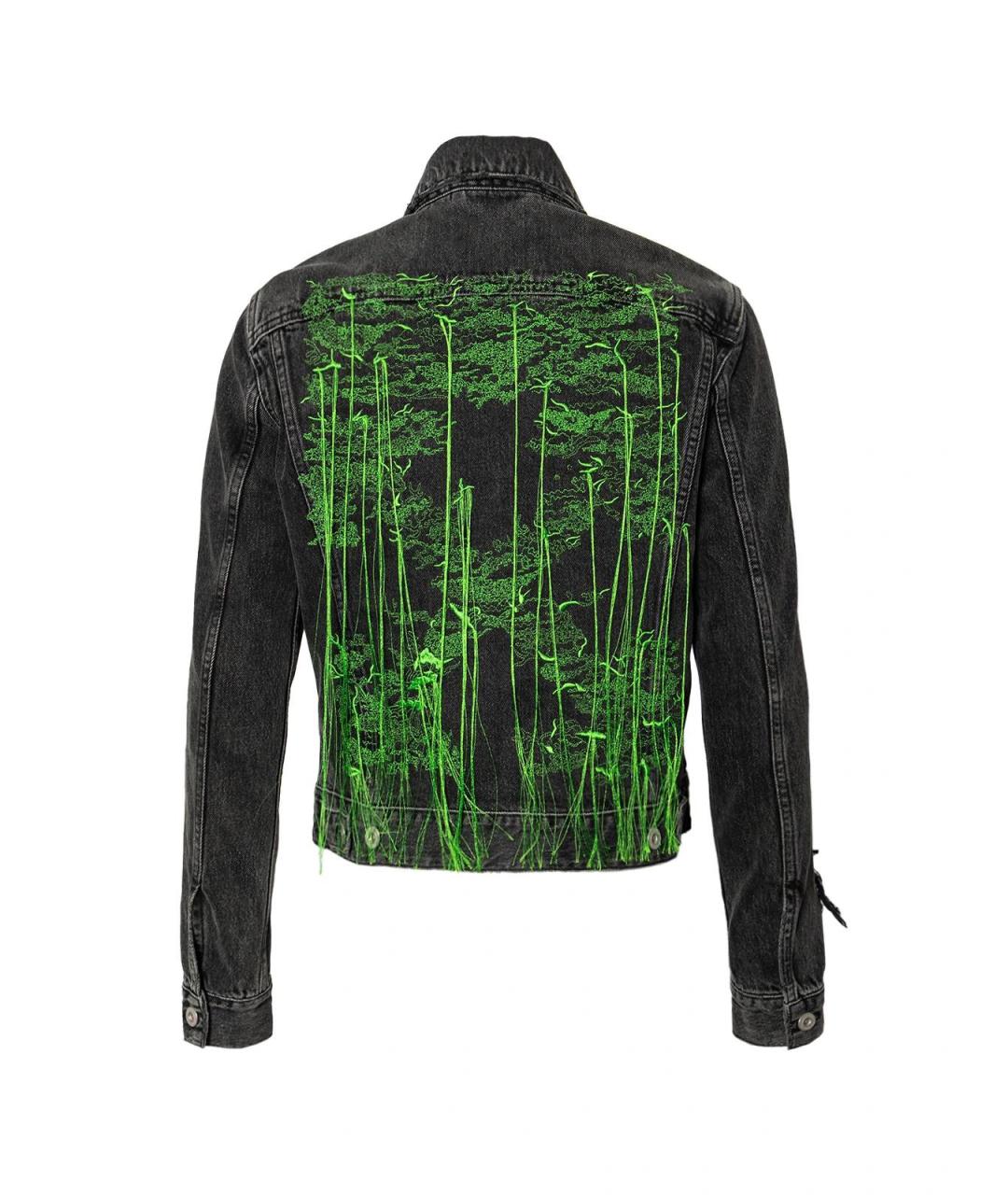 OFF-WHITE Черная хлопковая куртка, фото 2