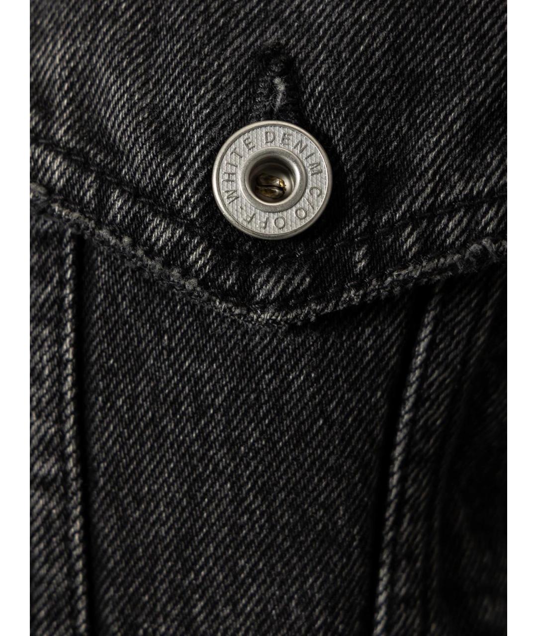 OFF-WHITE Черная хлопковая куртка, фото 3