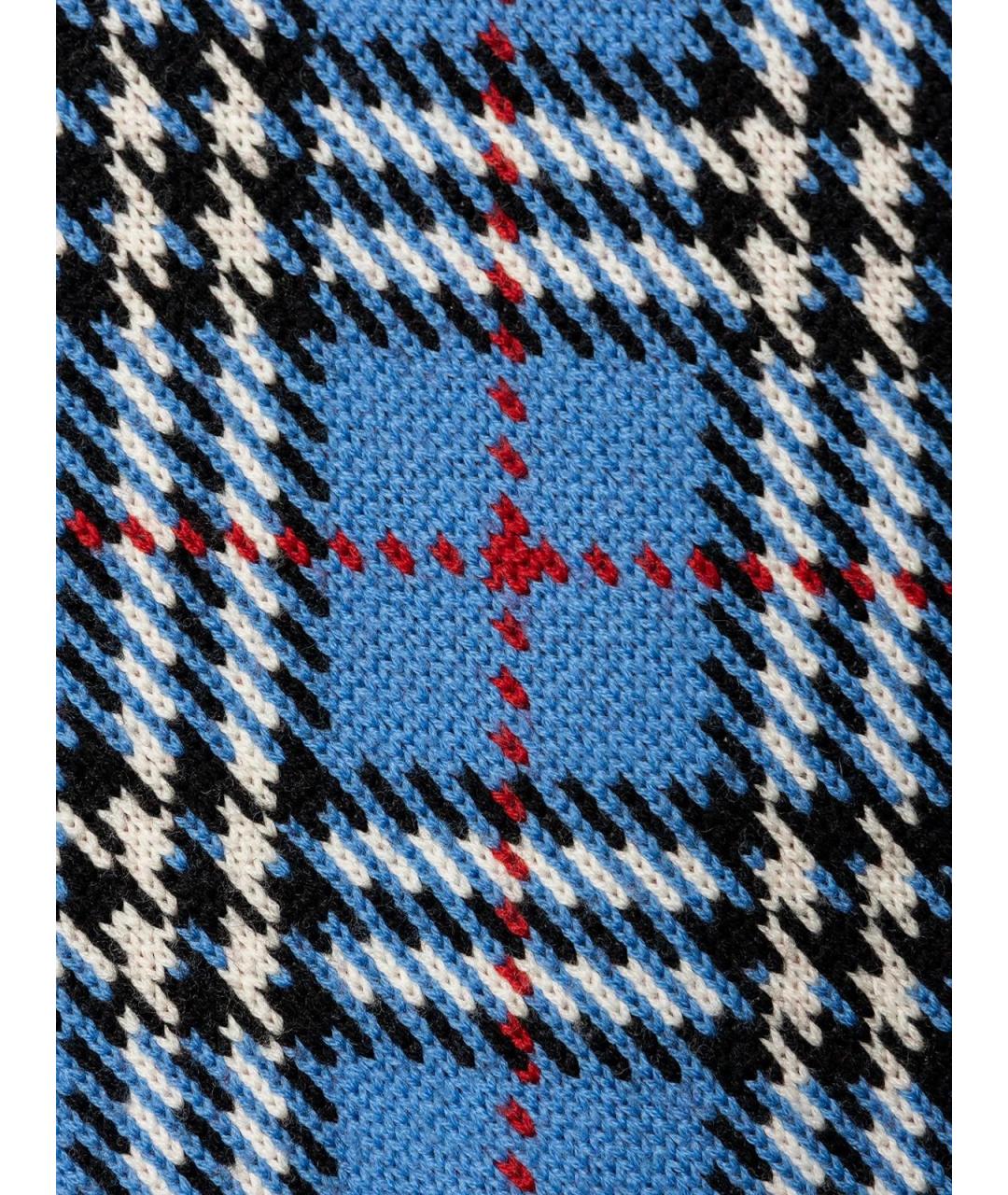 BURBERRY Голубой шерстяной джемпер / свитер, фото 3
