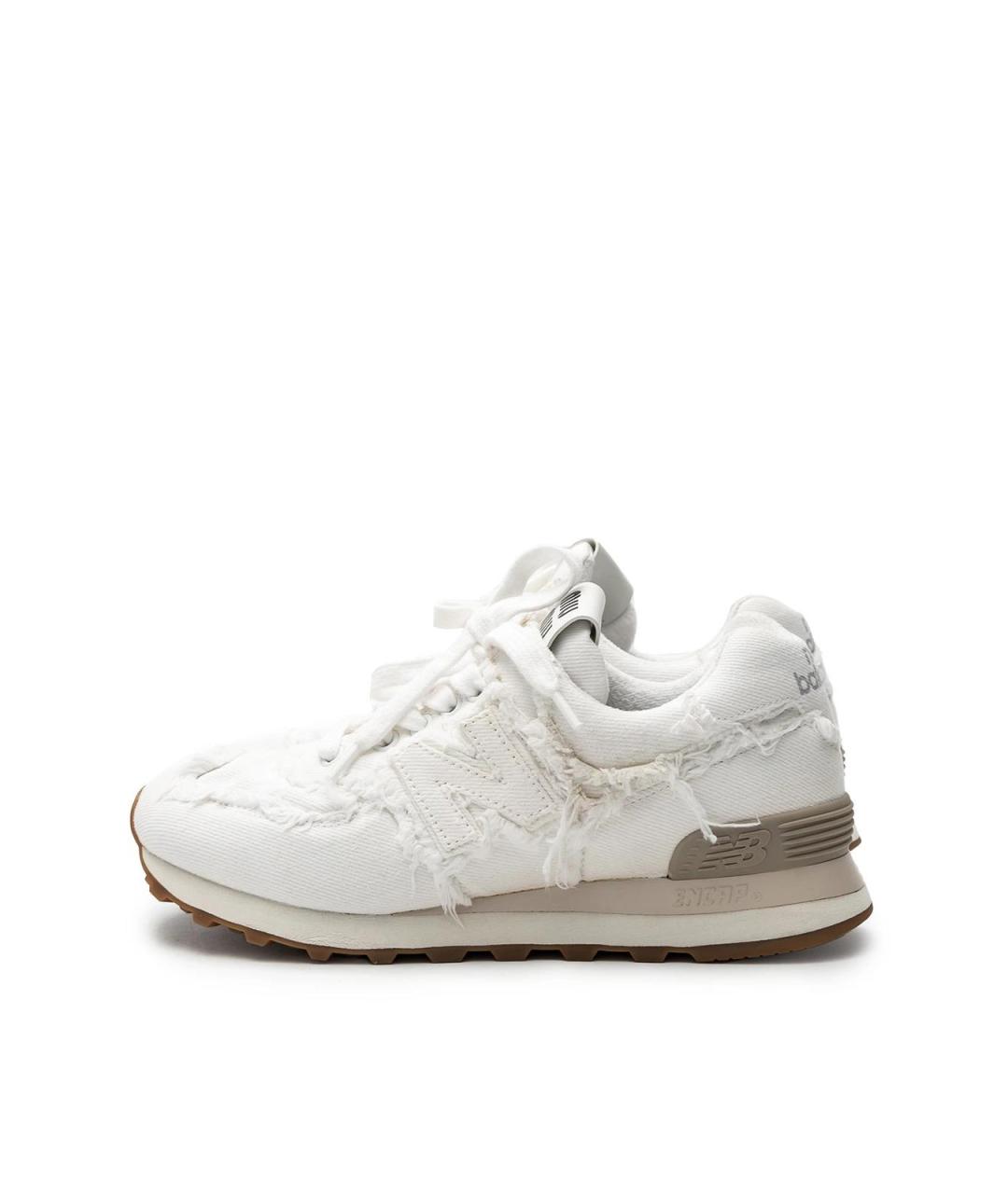 MIU MIU Белые текстильные кроссовки, фото 5