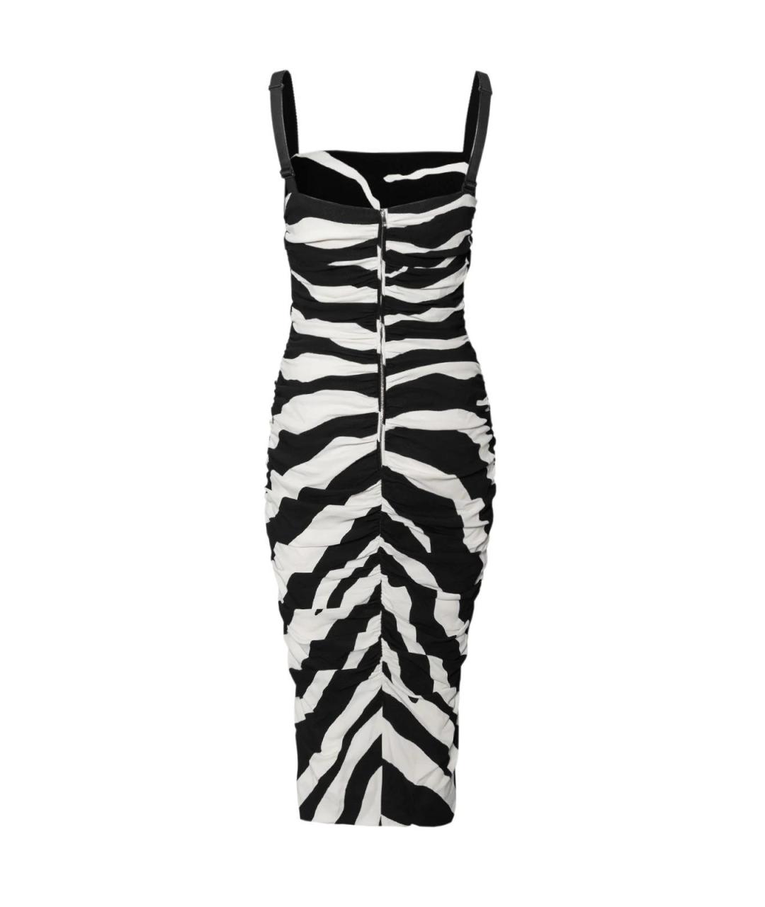 DOLCE&GABBANA Черное вискозное повседневное платье, фото 2