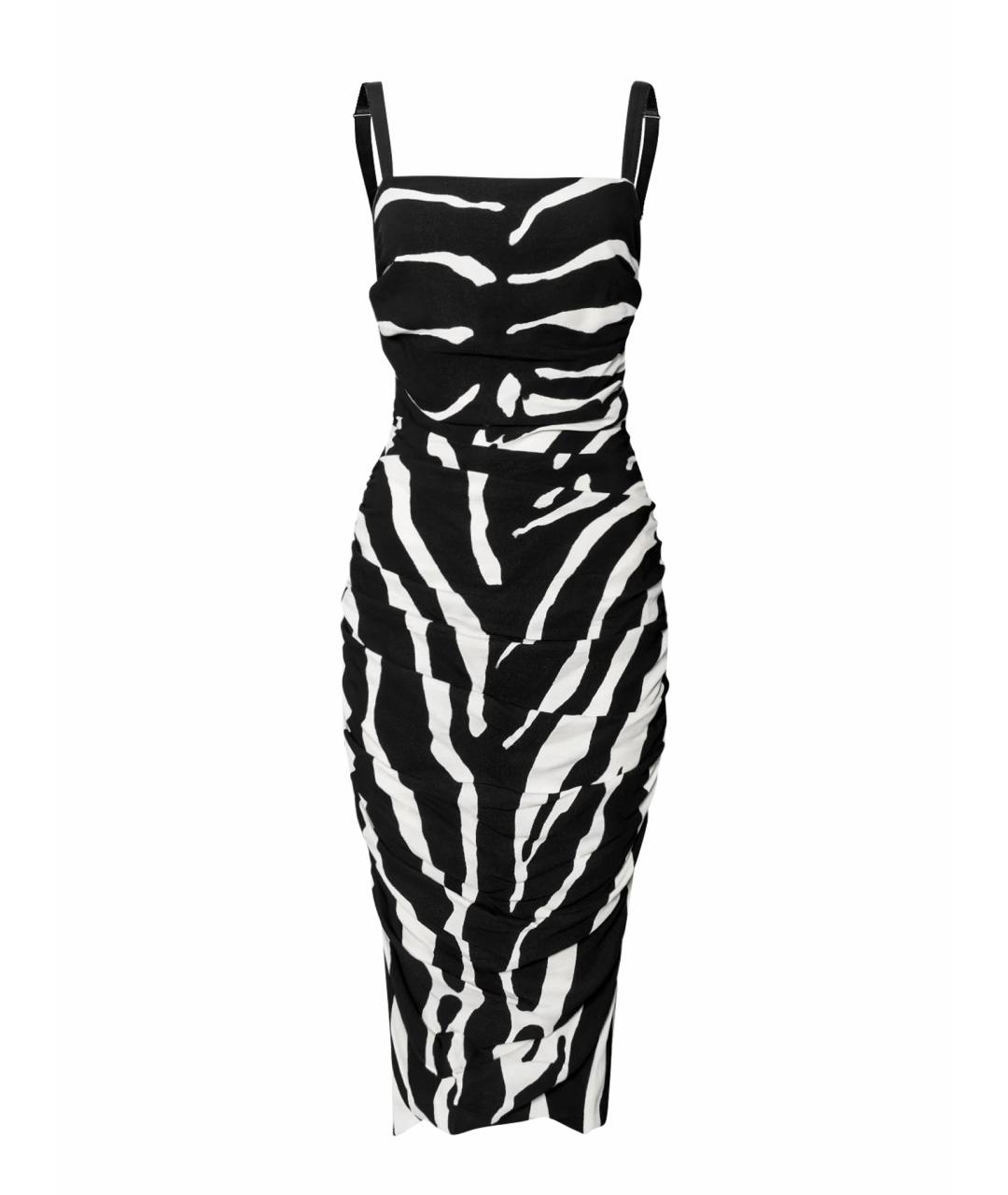 DOLCE&GABBANA Черное вискозное повседневное платье, фото 1