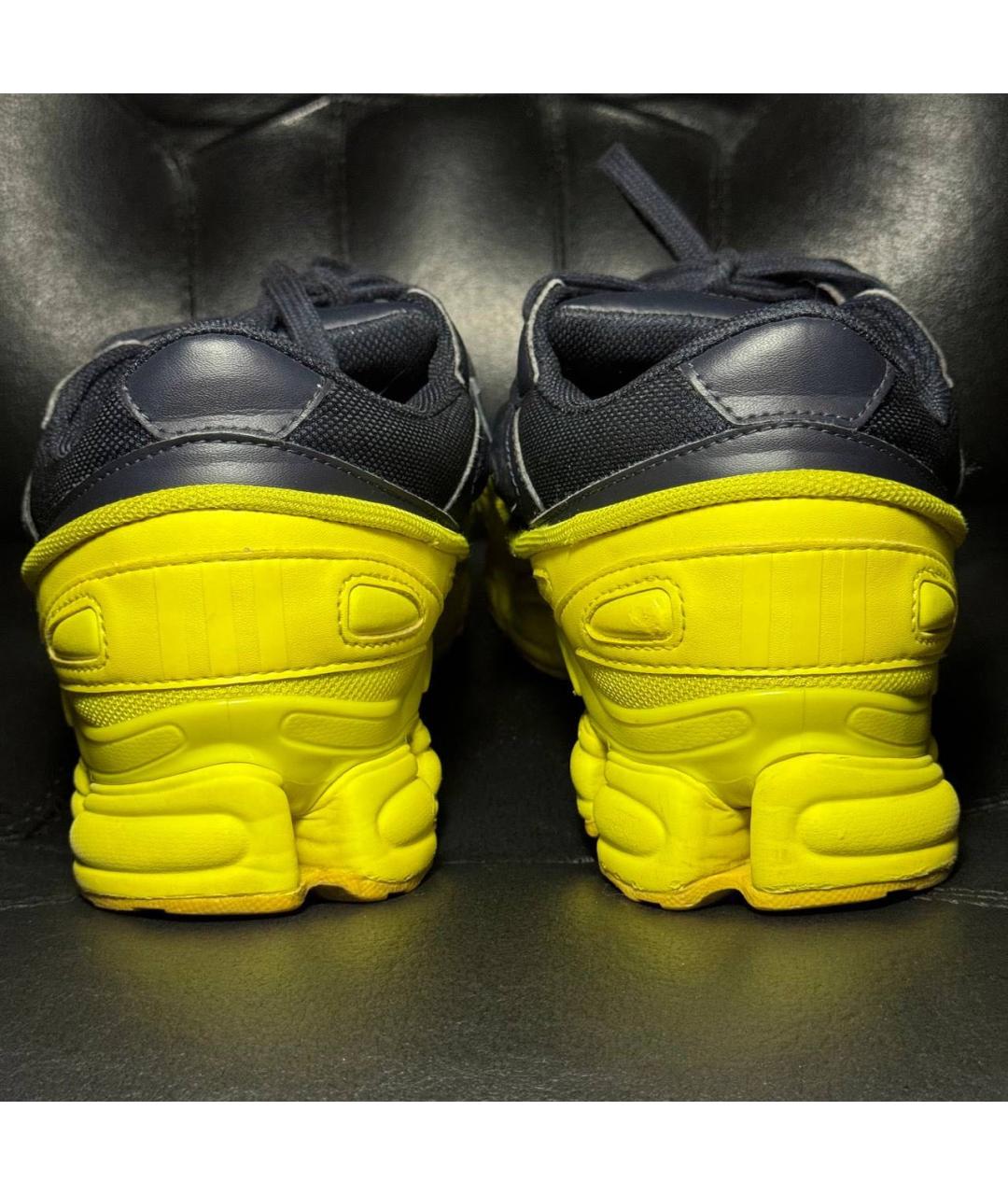 ADIDAS X RAF SIMONS Желтые текстильные низкие кроссовки / кеды, фото 2