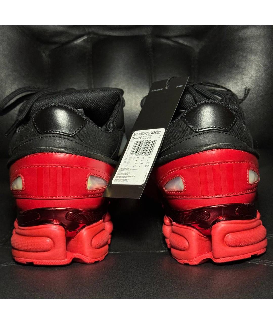 ADIDAS X RAF SIMONS Красные кожаные низкие кроссовки / кеды, фото 2