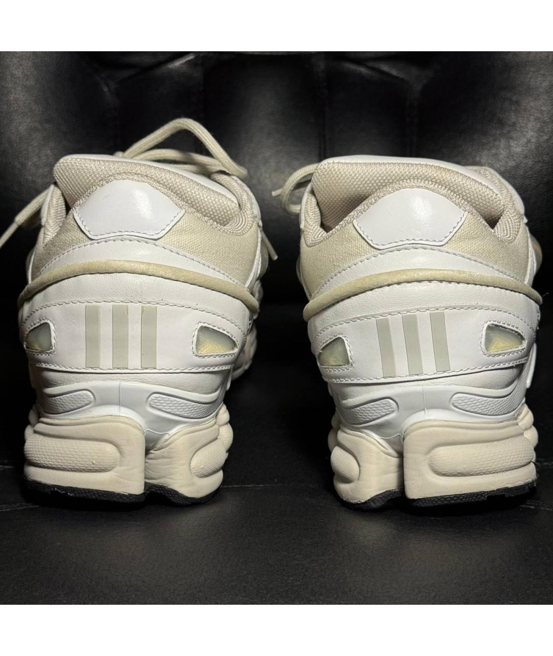 ADIDAS X RAF SIMONS Белые кожаные низкие кроссовки / кеды, фото 2