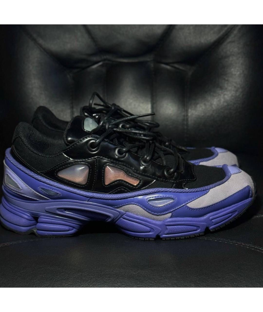 ADIDAS X RAF SIMONS Фиолетовые текстильные низкие кроссовки / кеды, фото 9