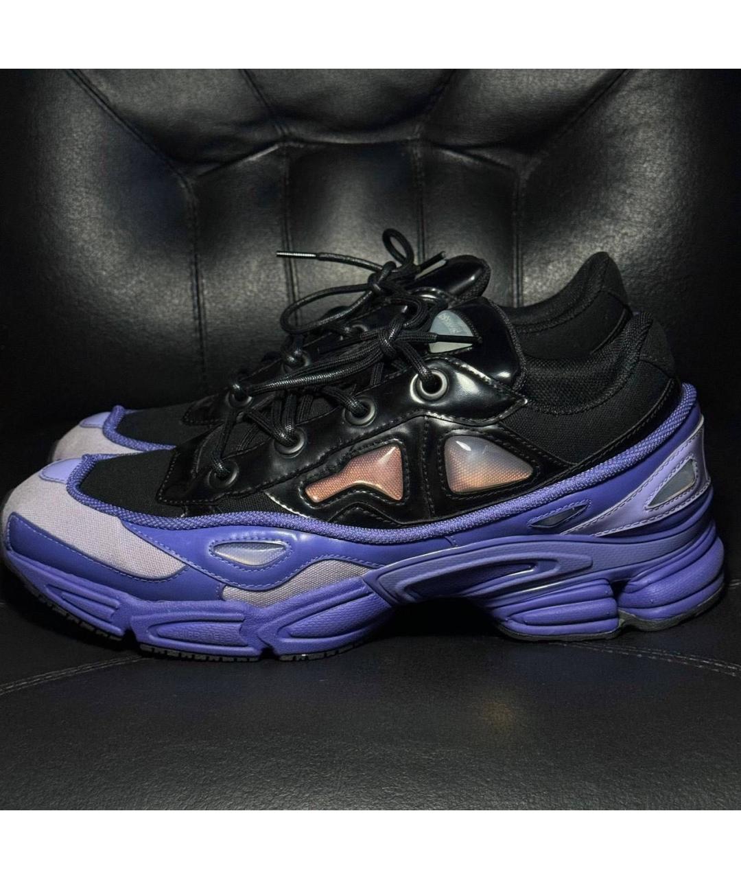 ADIDAS X RAF SIMONS Фиолетовые текстильные низкие кроссовки / кеды, фото 3