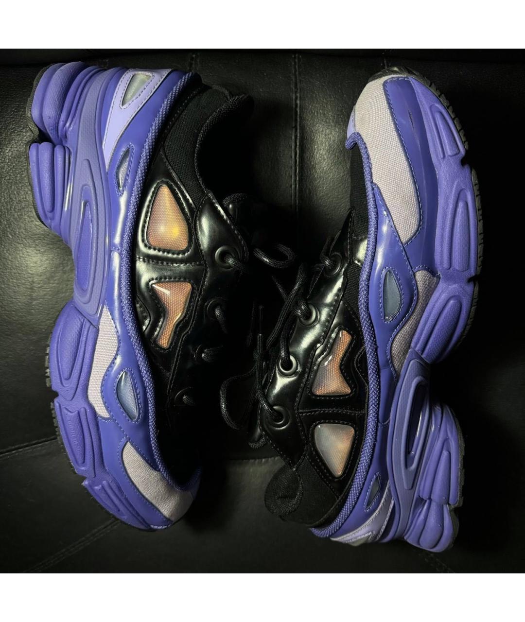 ADIDAS X RAF SIMONS Фиолетовые текстильные низкие кроссовки / кеды, фото 4