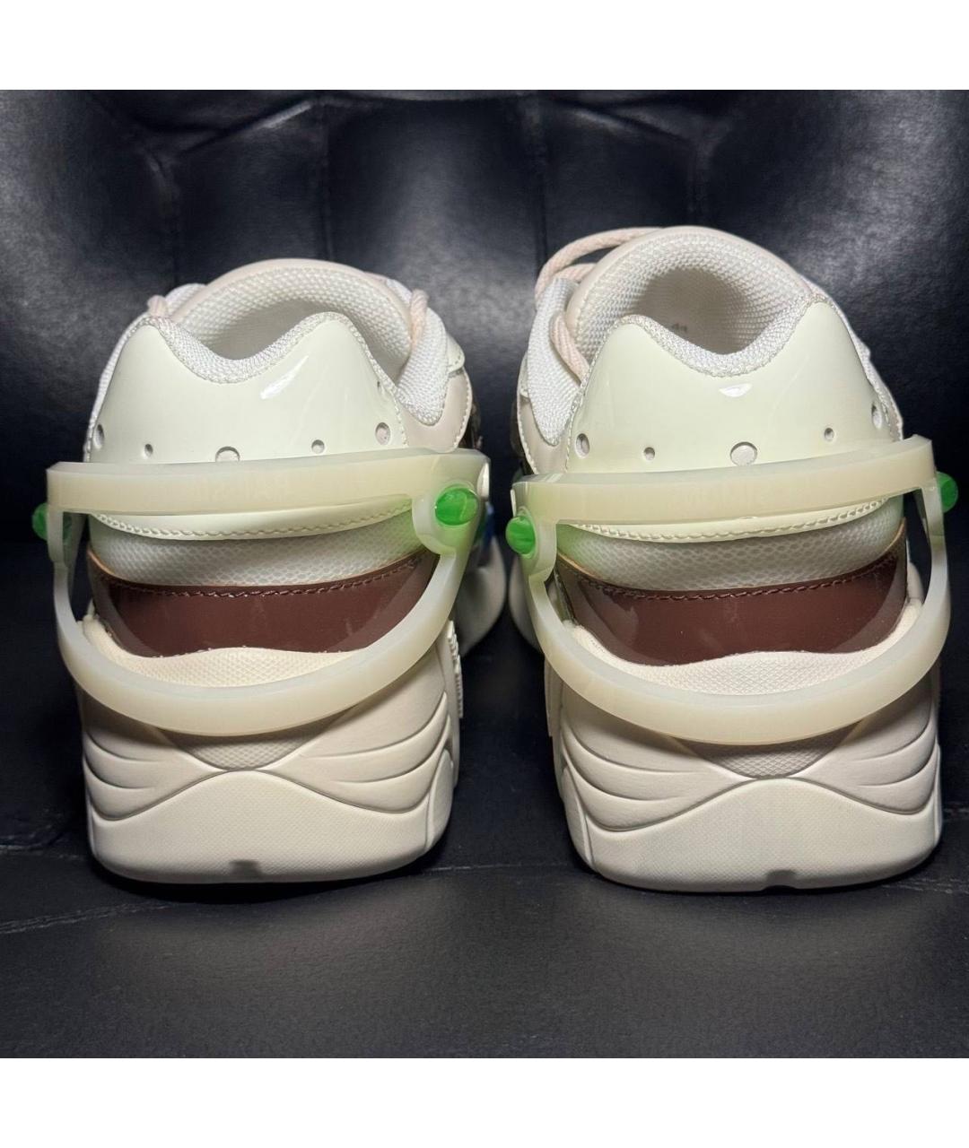 ADIDAS X RAF SIMONS Белые текстильные низкие кроссовки / кеды, фото 2