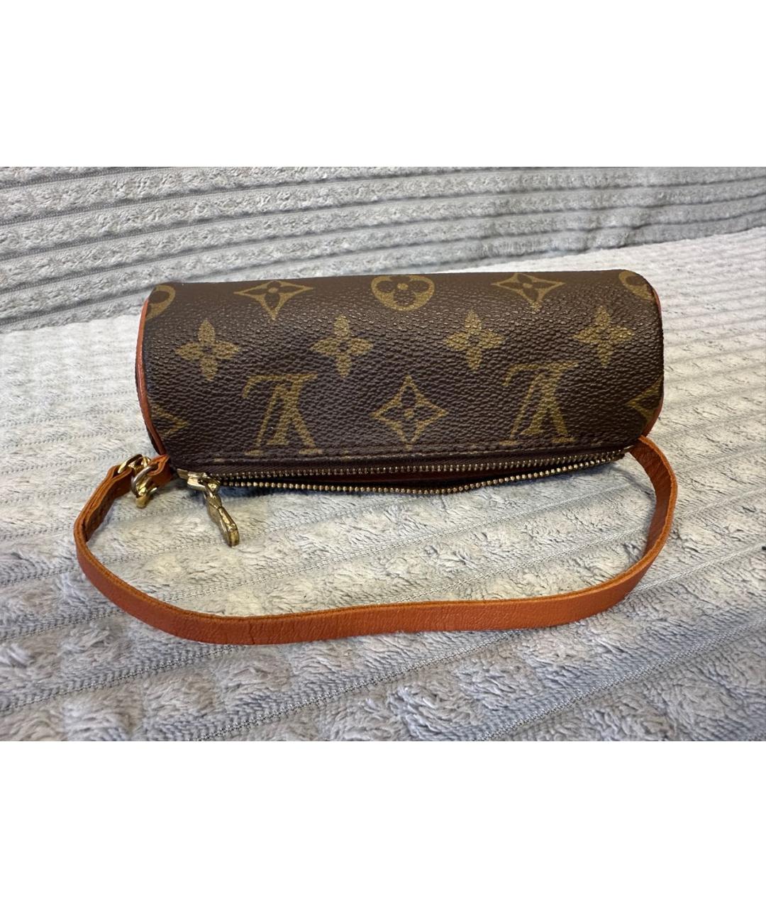 LOUIS VUITTON Коричневая сумка с короткими ручками из искусственной кожи, фото 6