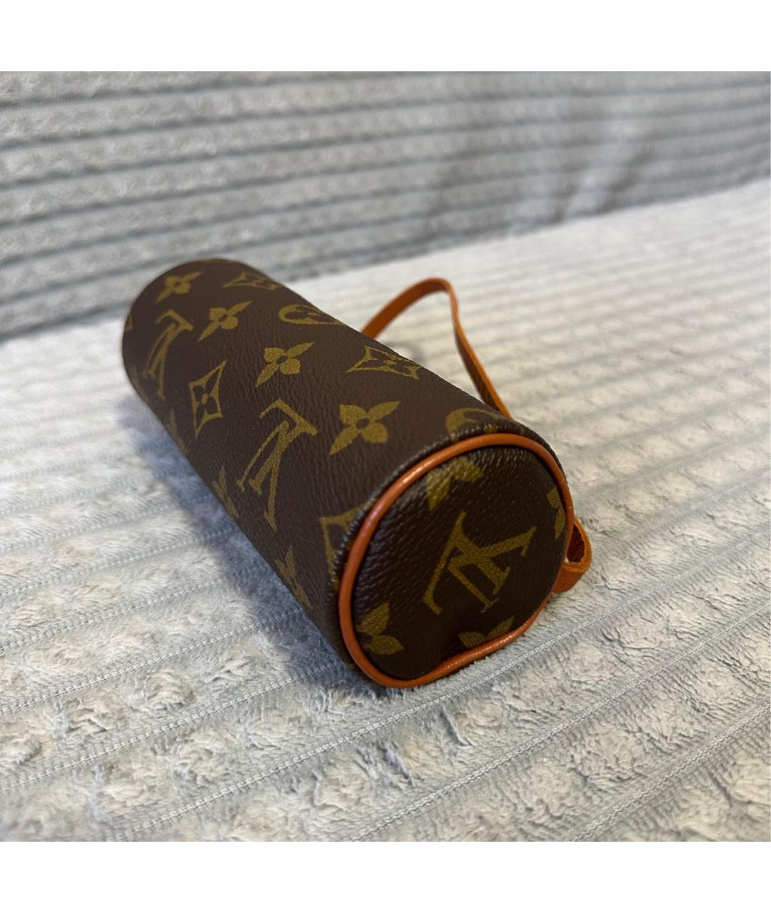 LOUIS VUITTON Коричневая сумка с короткими ручками из искусственной кожи, фото 2