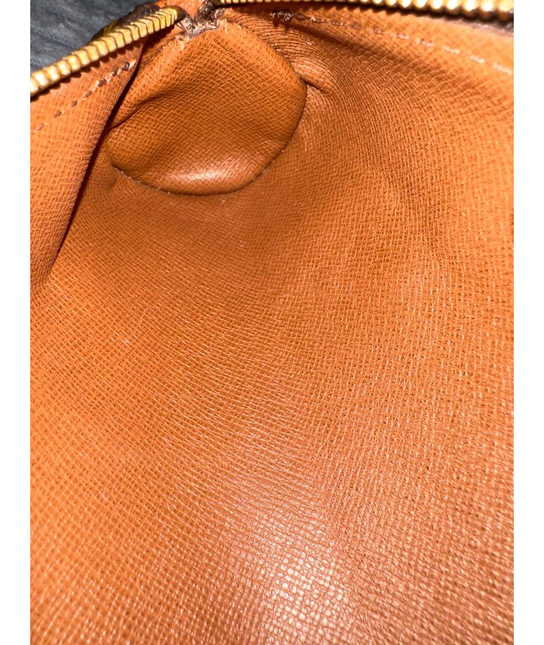 LOUIS VUITTON Коричневая сумка с короткими ручками из искусственной кожи, фото 4