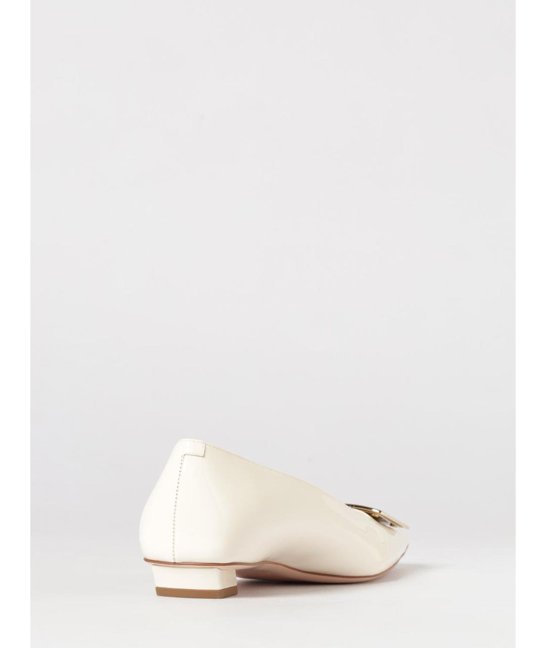 ROGER VIVIER Белые кожаные туфли, фото 3