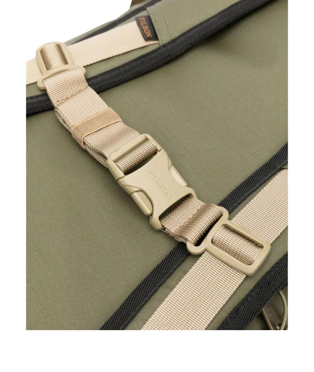 FILSON Зеленая синтетическая сумка на плечо, фото 3