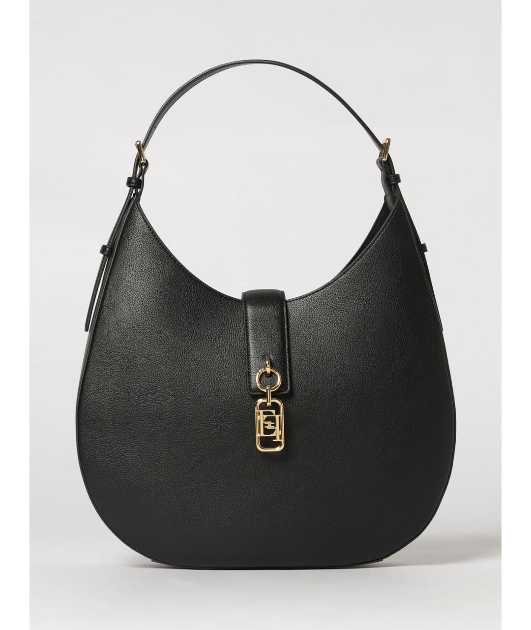 ELISABETTA FRANCHI Черная сумка через плечо, фото 4