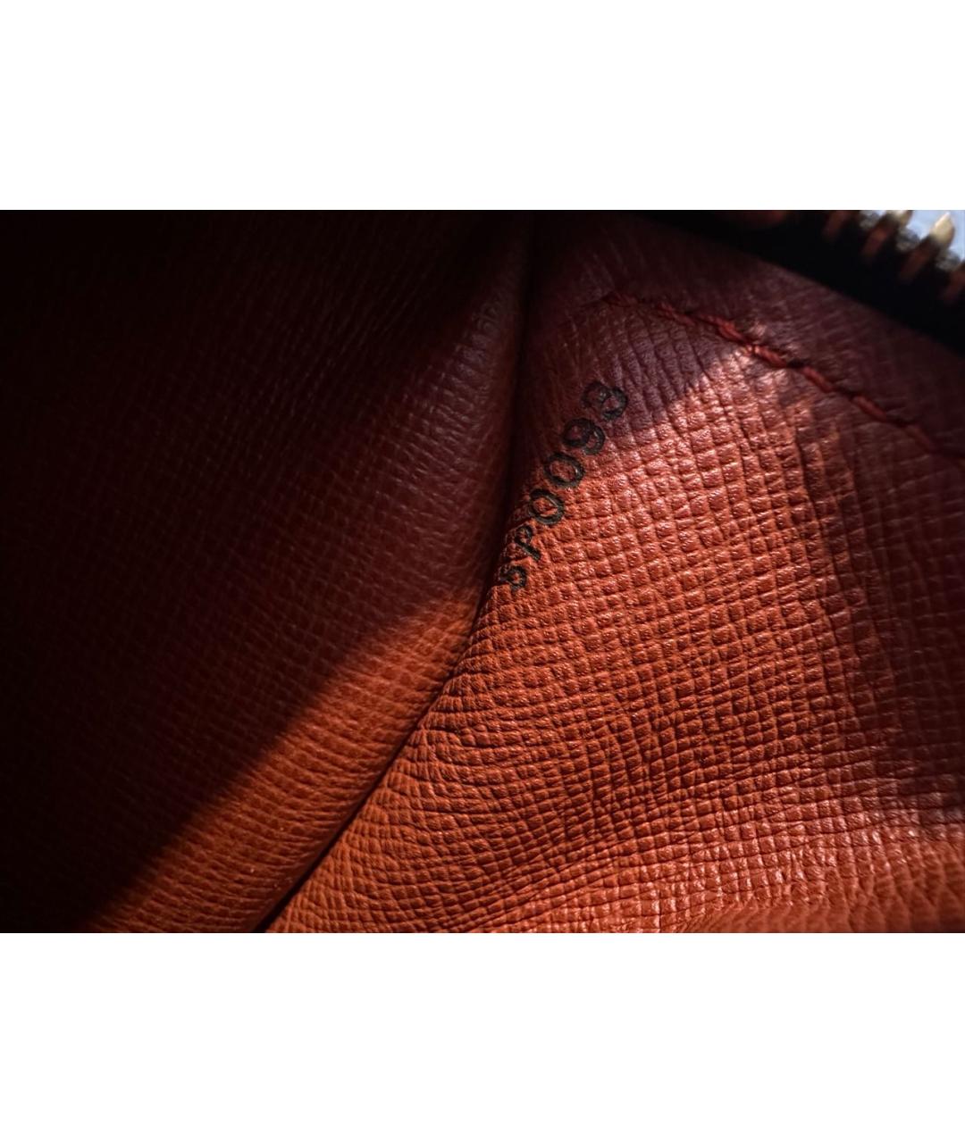 LOUIS VUITTON Коричневая сумка с короткими ручками из искусственной кожи, фото 6