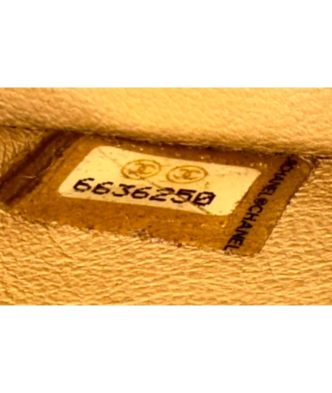 CHANEL Бежевая кожаная сумка через плечо, фото 8