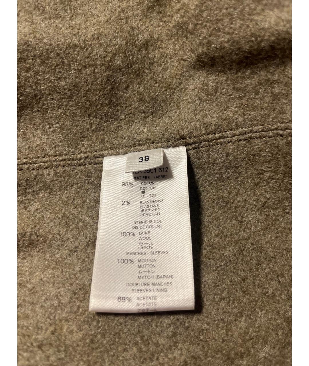 GIVENCHY Хаки кожаная куртка, фото 4