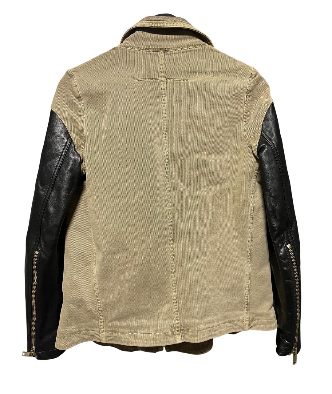 GIVENCHY Хаки кожаная куртка, фото 2